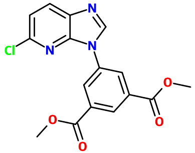 (image for) MC004645 1,3-Dimethyl 5-{5-chloro-3H-imidazo[4,5-b]pyridin-3-yl}benzene-1,3-dicarboxylate